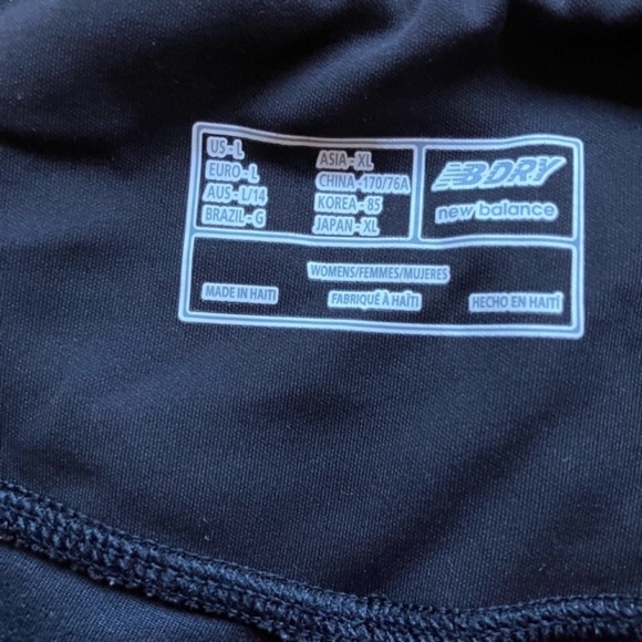 New balance Black cropped Tights size L - Picture 5 of 6